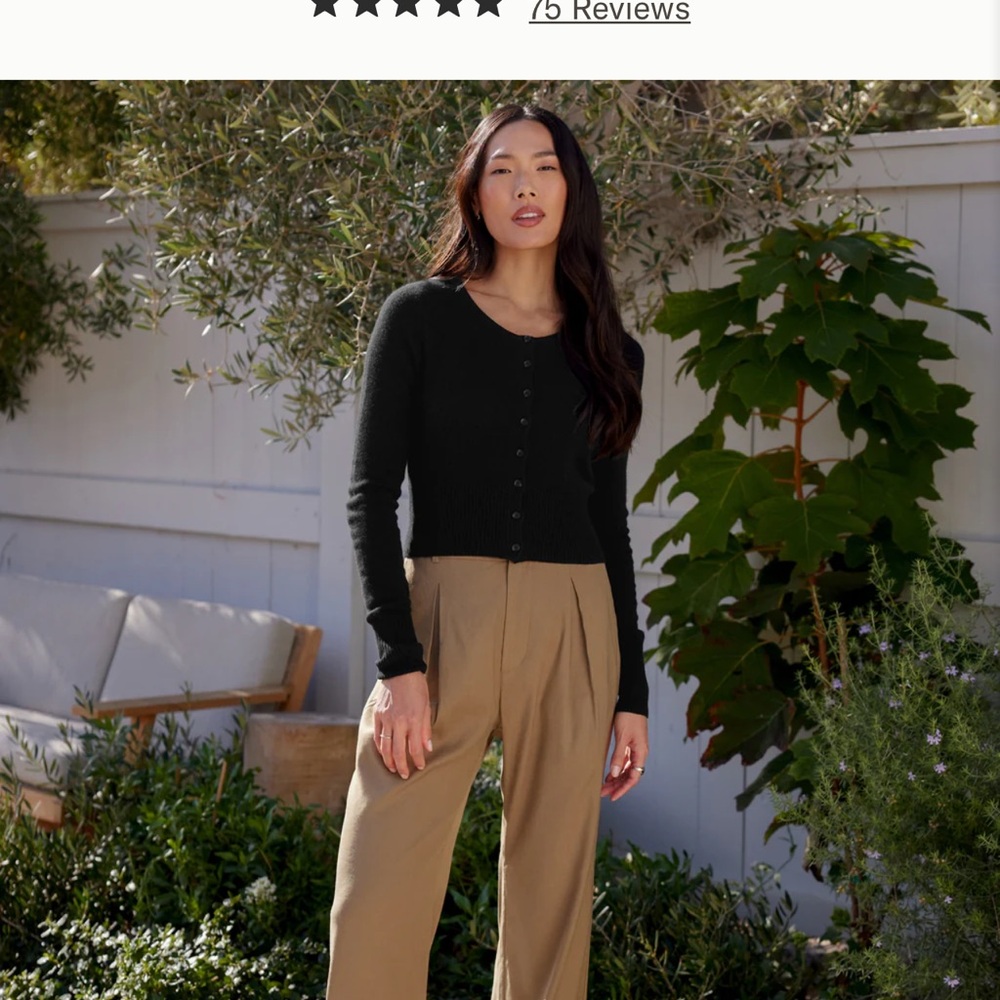 Jenni Kayne black cashmere Finley cardigan!